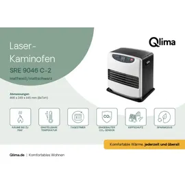 Qlima SRE 9046 C Heizstrahler 5 kW Weiß/Schwarz
