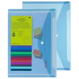 Herlitz Schnellhefter A4 Blau/Transparent 6 St.