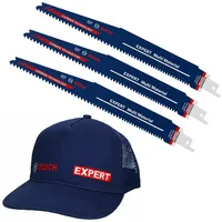 Bosch Expert Säbelsägeblatt 3x S1156 XHM + Schildmütze