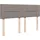 vidaXL Boxspringbett mit Matratze Taupe 140x200 cm Stoff