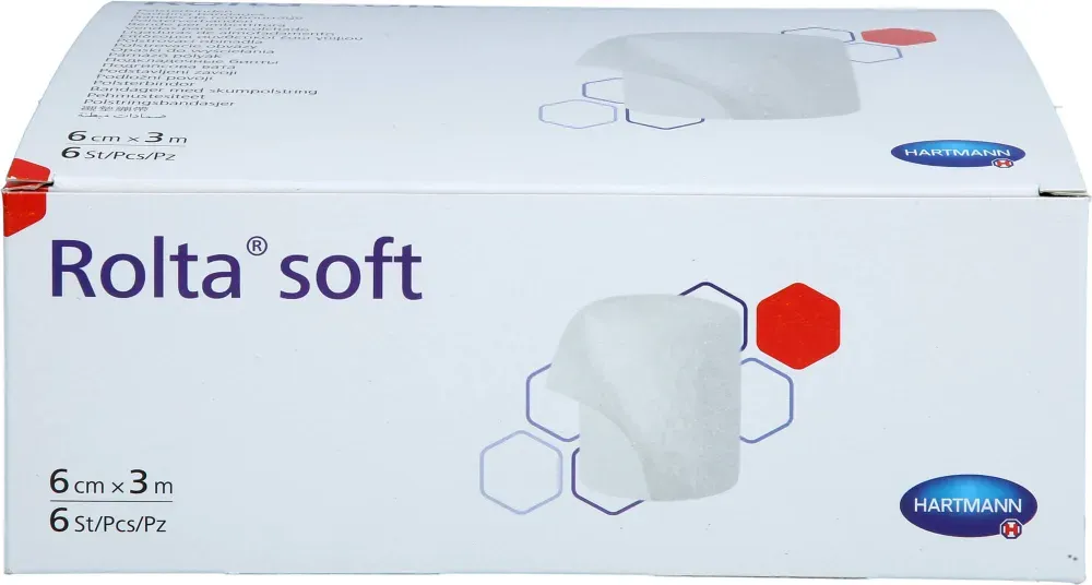 Rolta soft Synth.-Wattebinde 6 cmx3 m 6 St