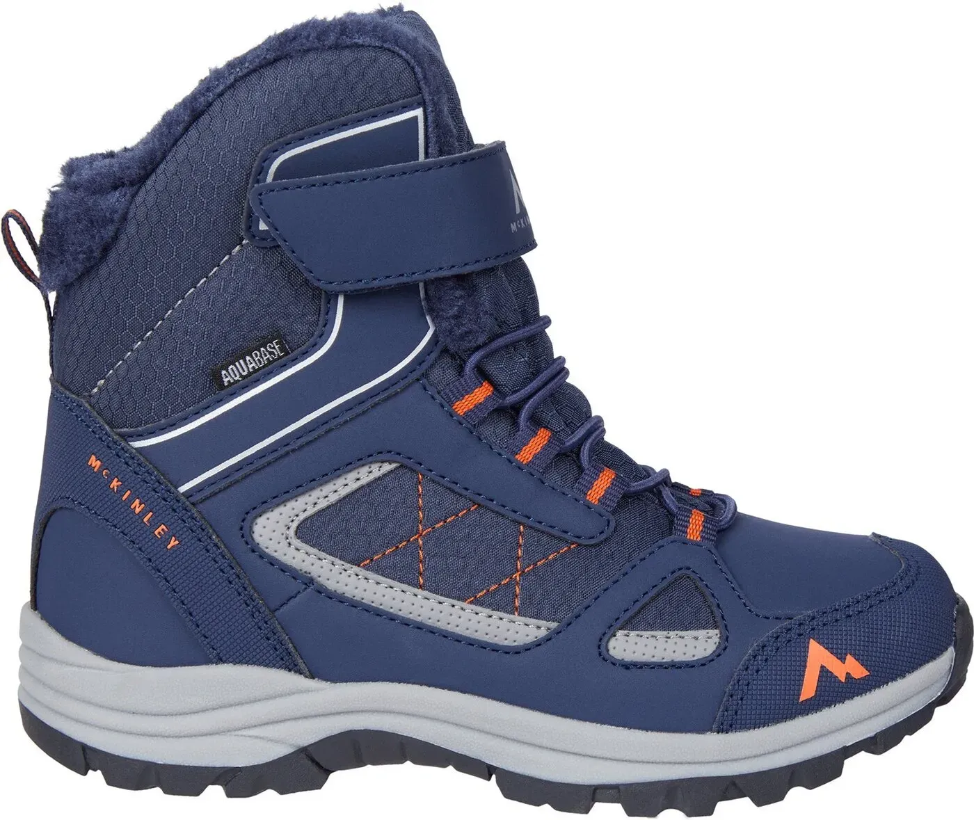 McKINLEY Ki.-Après-Stiefel Maine MID WI AQB J NAVY/ORANGE DARK/CHA 35