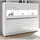 furn.design Highboard "Nobile" weiß Hochglanz grau 164 x 131 cm,