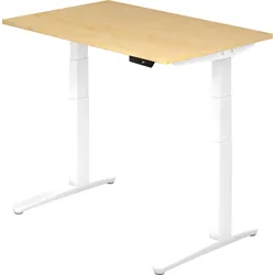 bümö elektrisch höhenverstellbarer Schreibtisch 120x80 cm mit Memory-Steuerung - Design Schreibtisch höhenverstellbar elektrisch, elektrischer