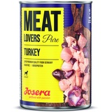 Josera Meat Lovers Pure Turkey | Nassfutter für Hunde | hoher Fleischanteil | getreidefrei | leckere Pute, saftige Brühe und Mineralstoffe | Alleinfuttermittel | 6 x 800 g