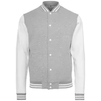 Build Your Brand Sweat College Jacke - Grey /