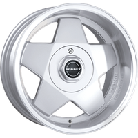 Borbet A 7x15 ET35 5x100 57,1, silver polished