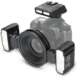Meike MK-MT24 Makro Blitzsystem für Canon (Makroblitz, Canon), Blitzgerät