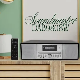 Soundmaster DAB+ Radio mit CD Player DAB980 schwarz - Silber