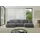 altdecor Ecksofa Cord 6-Sitzer Dunkelgrau