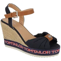 Tom Tailor Keilsandaletten Damen Blau 42