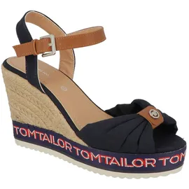 Tom Tailor Keilsandaletten Damen Blau 42