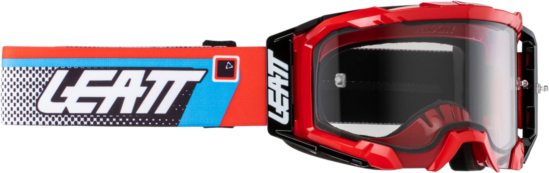 Leatt Velocity 5.5 Dots 2024 Motorcross bril, rood-blauw, Eén maat