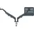 Leitz Ergo Platzsparender Dual Monitorarm mit Laptophalterung Grau