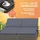 CASARIA Sonnenliege 200 x 160 x 33 cm Grau/Anthrazit
