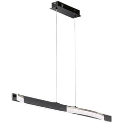 Fischer & Honsel LED-Pendelleuchte Bridge Alu, Eisen, Stahl Metall Schwarz