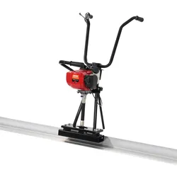 VEVOR Gas Beton-Estrichmaschine mit 2445mm Aluminiumplatten-Geradekantenstangensatz, 4-Takt-Vibrationsmotor für Zement-Finishing mit höhenverstellbaren Griffen, hocheffiziente Betonwerkzeuge 6500U/min