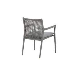 Möbel Kraft Ropero Stapelstuhl 61 x 60,5 x 84 cm grau