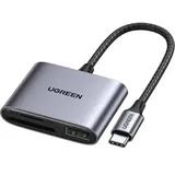 UGREEN Kartenleser 80798, USB 3.2 Type-C Grau