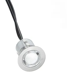 BRILLIANT Einbauleuchte "Cosa 30", silber (edelstahl, kaltweiß), Ø 3cm H: 3cm, Lampen, LED 10 Stück edelstahl, LED Einbaustrahler LED Wandeinbauleuchte