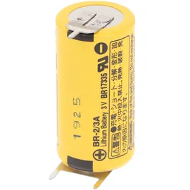Panasonic Rastermaß 10mm, Panasonic BR-2/3AE2SPE Lithium Batterie mit Print Kontakt 3,0 Volt