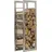 CLP Kaminholzregal Keri Edelstahl 25 x 60 x 150 cm grau
