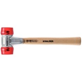 Halder KG Halder, Hammer, Schonhammer BASEPLEX Länge 330 mm Kopf-Ø 40 mm hart Holz Celluloseacetat rot (510 g)