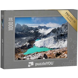 puzzleYOU Puzzle Puzzle 1000 Teile XXL „Gletschersee im Himalaya, Nepal“, 1000 Puzzleteile, puzzleYOU-Kollektionen Himalaya