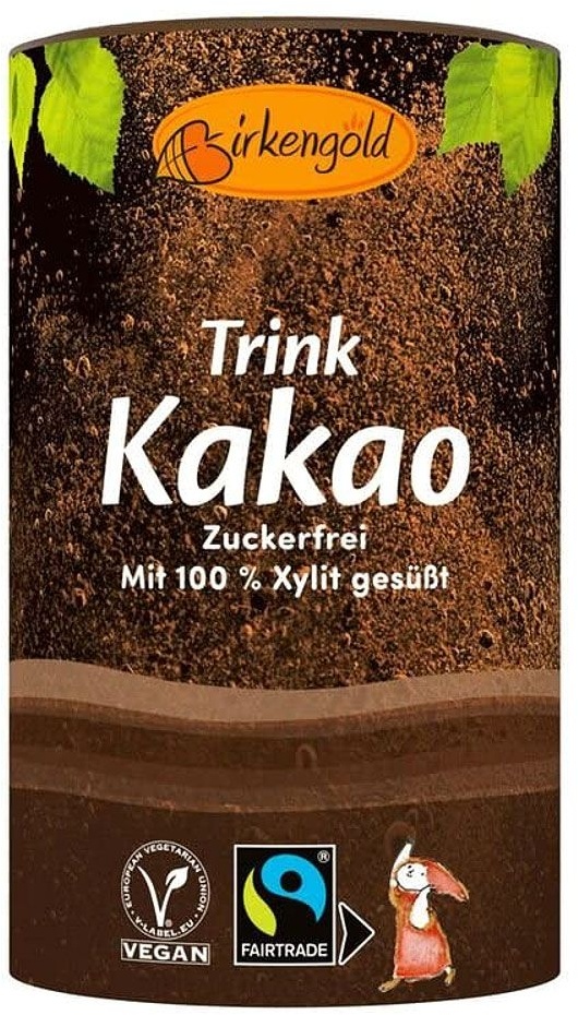 Birkengold Trink-Kakao zuckerfrei Pulver 200 g