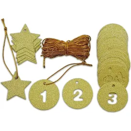Frau Wundervoll DIY Adventskalender Schneeflöckchen grau zum Befüllen