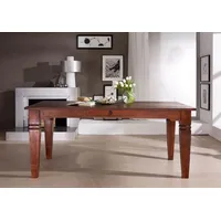 MASSIVMOEBEL24.DE Esstisch Akazie 140x90x76 nougat lackiert OXFORD #602