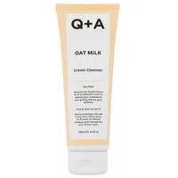 Q+A Hafermilch-Creme-Reiniger, ein feuchtigkeitsspendender Gesichtsreiniger, um Make-up und Verunreinigungen sanft anzuheben, 125 ml
