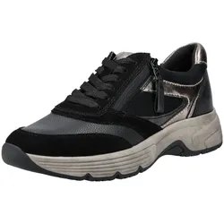 Sneaker TAMARIS "Tamaris Sneaker Synthetik/Textil", Damen, Gr. 37, schwarz, Synthetik, Textil, casual, Schuhe