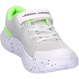 Under Armour Surge 4 Kinder White/Hyper Green/Black 32