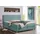 Home Affaire Boxspringbett HOME AFFAIRE "Caria", blau (petrol), B:171cm L:209cm, Strukturstoff-Bezug (100% Polyester);Topperbezug 100% Polyester, Komplettbetten, Boxspringbett, in 5 Breiten, 3 Matratzen-Ausführungen, 2 Härtegraden, Topper