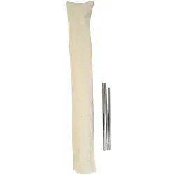 Mendler Schutzhülle Sonnenschirme bis 3m z.B. Casoria/C57/Florida, Hülle Schutzhaube Klettverschluss, Polyester 240g/m2 ~ creme