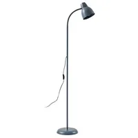 LINDBY Stehleuchte Tebbi, grau, Metall, Höhe 150 cm