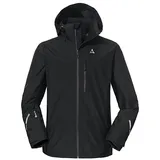 Schöffel Funktionsjacke Trekking-Wanderjacke Kreuzjoch Gore-Tex (wind- und wasserdicht) schwarz L (50)