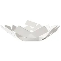 Alessi Alessi, Edelstahl, "La Stanza dello Scirocco", Korbschale weiß, 15 x 25 x 16 cm