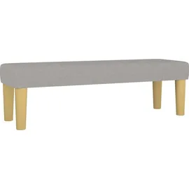 vidaXL Boxspringbett mit Matratze Hellgrau 140x200 cm Stoff vidaXL