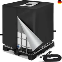 Neverland IBC Tank Abdeckung 1000 L 110 x 116 cm Schwarz