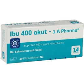1 A Pharma IBU 400 akut 1A Pharma Filmtabletten 10 St