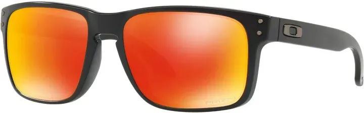 Oakley Holbrook, Sonnenbrille Prizm - Matt-Schwarz Orange/Rot-Verspiegelt
