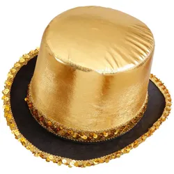 Metallischer Zylinder Gold mit Pailletten - OS