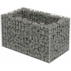 deluke Gabionen Hochbeet ROON 90 × 50 × 50 cm