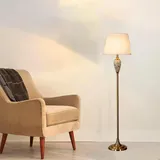 Mengjay- Wohnzimmer Stehlampe, E27 Fassung, max. 60 Watt, mit Fußschalter Leselampe, für Schlafzimmer Wohnzimmer Lampe,Standleuchte (Stil.B)