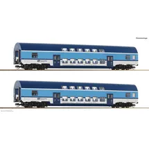 Roco Doppelstockwagen 2-tlg. Set Bdmteeo 6280028 TT