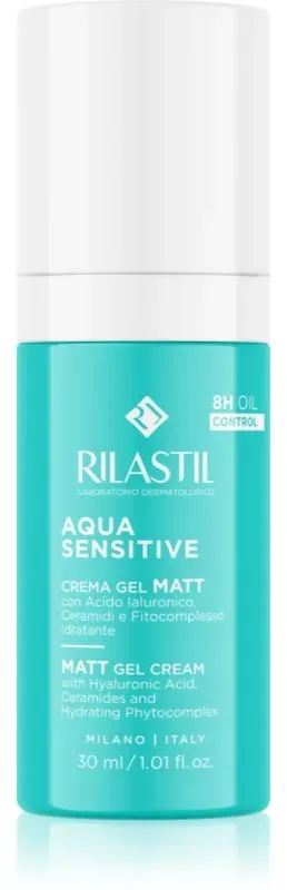 Rilastil Aqua Sensitive mattierende Gel-Creme mit feuchtigkeitsspendender Wirkung 30 ml