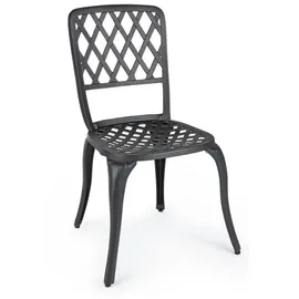 Natur24 Faenza Esszimmerstuhl 44 x 46 x 89 cm anthrazit 2 St.