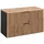 Lomadox Waschtischunterschrank 100 cm 100,6 x 59,2 x 46,5 cm Braun/Schwarz
